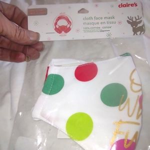 Christmas face mask NWT  cotton
